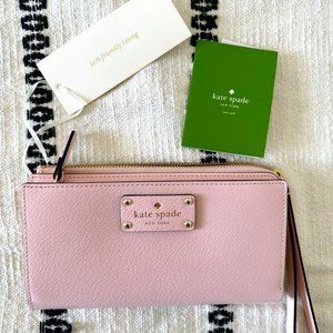 Kate Spade - Wellesley Wristlet Wallet - Blush Pink - NEW with tags